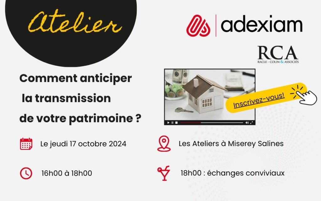 être convaincu de la nécessité d'anticiper la transmission de son patrimoine